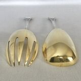 Emile puiforcat - solid silver and vermeil salad cutlery