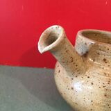 Sandstone pitcher signed lg St Caradec region Brittany
