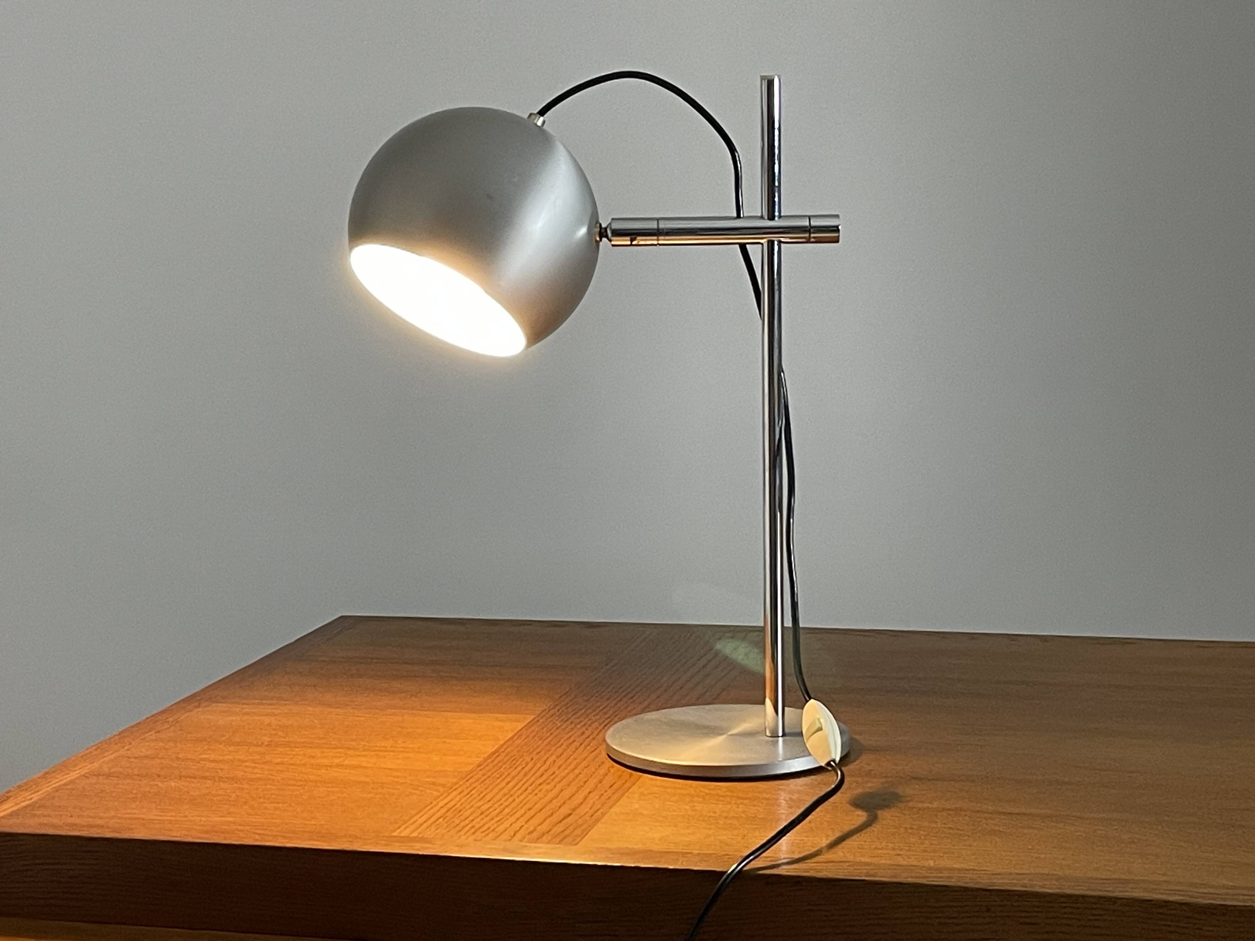 Vintage metal lamp from the 1970s