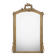 19th C antique French Louis XVI mirror with leave crest