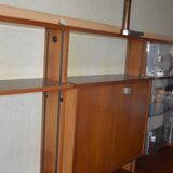 Système mural Wall-Unit Alfred Hendrickx pour Belform en Teck 1960's