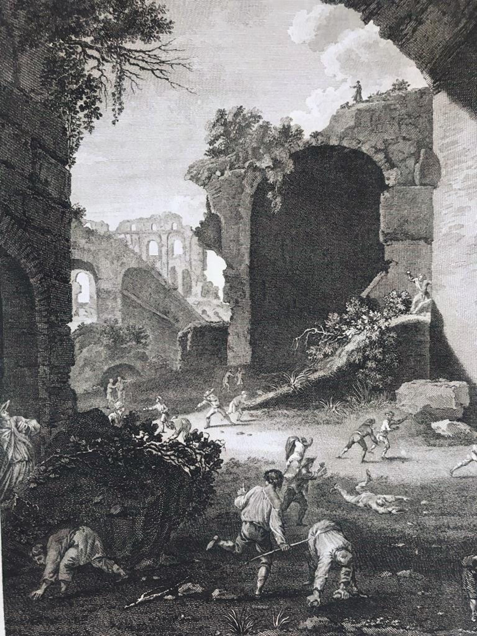 Pieter Van Laer, Les Enfants, gravure, XVIIIème siècle