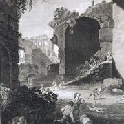 Pieter Van Laer, Les Enfants, gravure, XVIIIème siècle