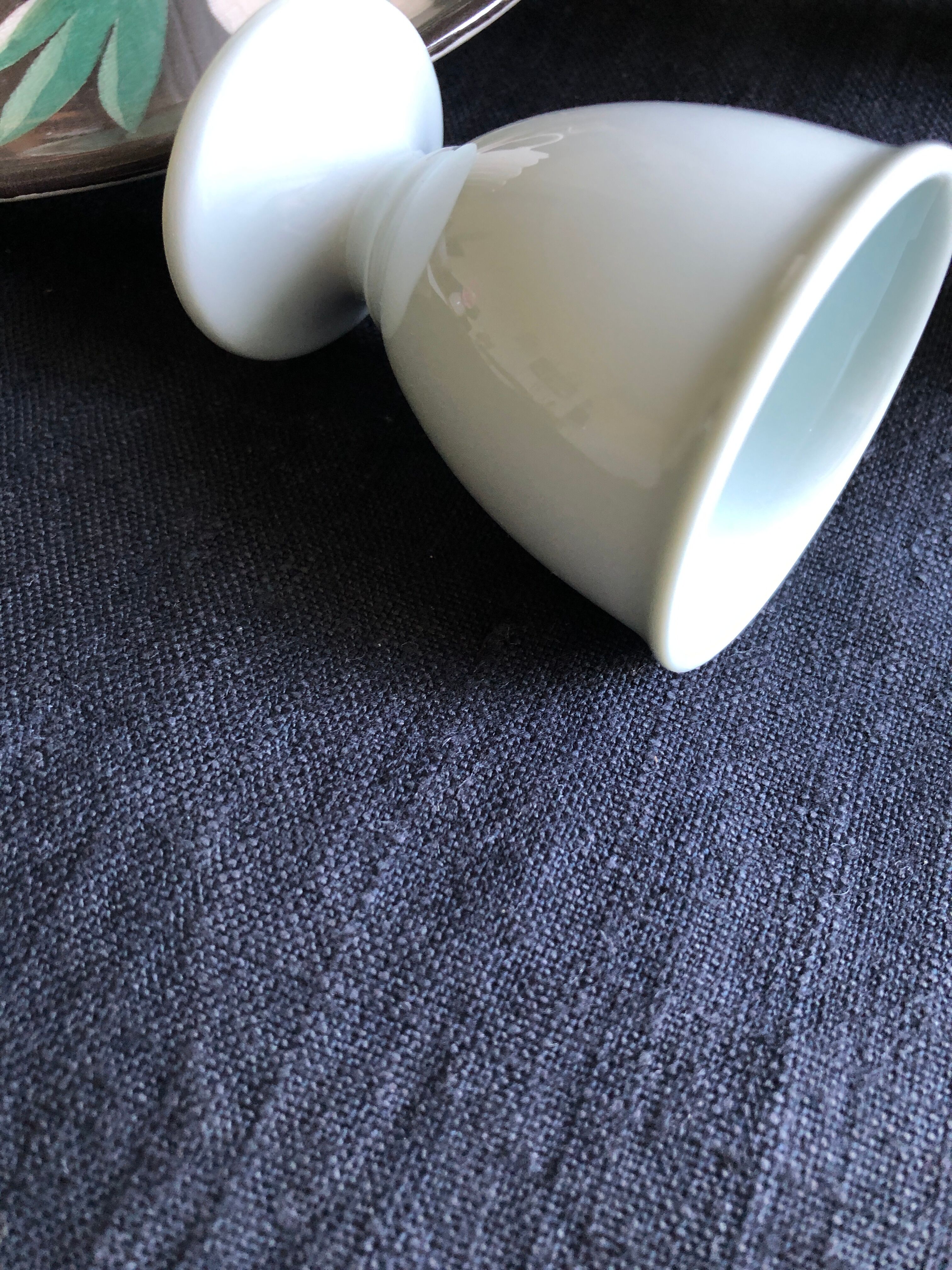 Black tinted hemp harvest tablecloth