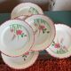 6 flat ceramic plates