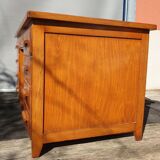 Oak desk 8 drawers double boxes 1950