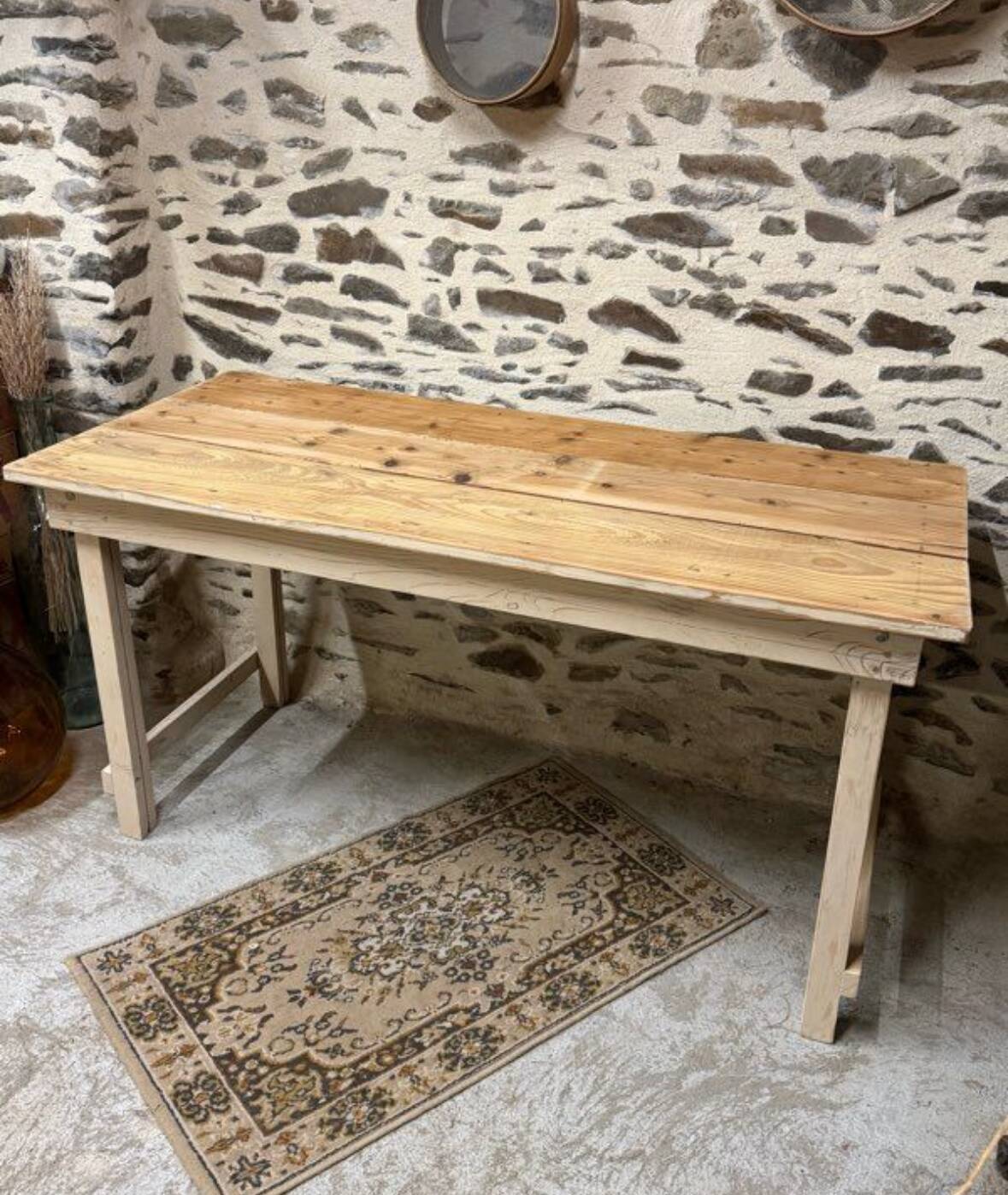 Rustic wooden table