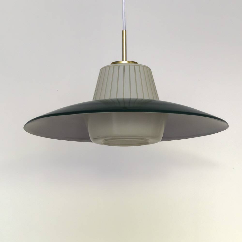 Vintage pendant light, opaline