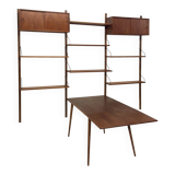 Vintage Poul Cadovius Royal System wandsysteem wandmeubel