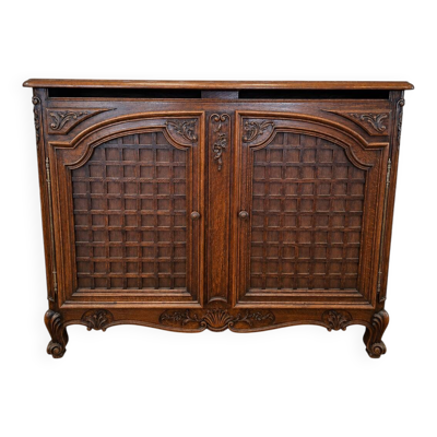 Faux Buffet a cache secréte en chêne sculpté – St Louis XV/Régence (br)