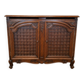 Faux Buffet a cache secréte en chêne sculpté – St Louis XV/Régence (br)