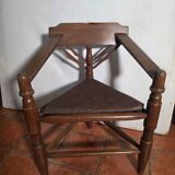 Corner tripod monk chair Munkstol Solid oak