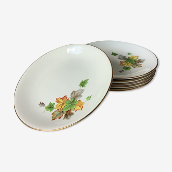 Gien Prime Flower Plates Autumn Decoration