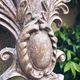 Incredible patinated wall candle holder