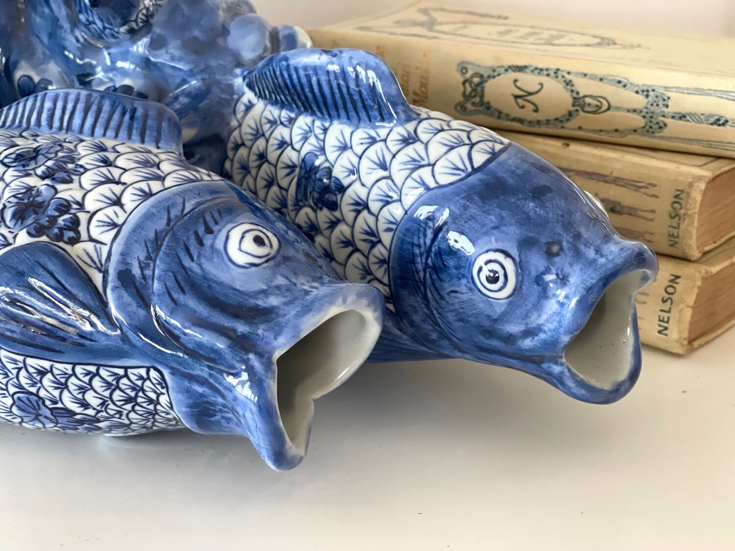 Duo of vases in antique slip