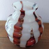 Old ball vase in opaline flame