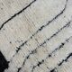 Large Beni Ouarain rug 190 × 300 cm – Graphic Berber rug in wool fa