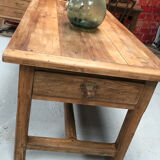 Large oak bakery table