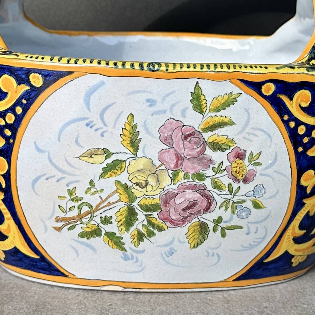 Earthenware planter: Henriot de Quimper
