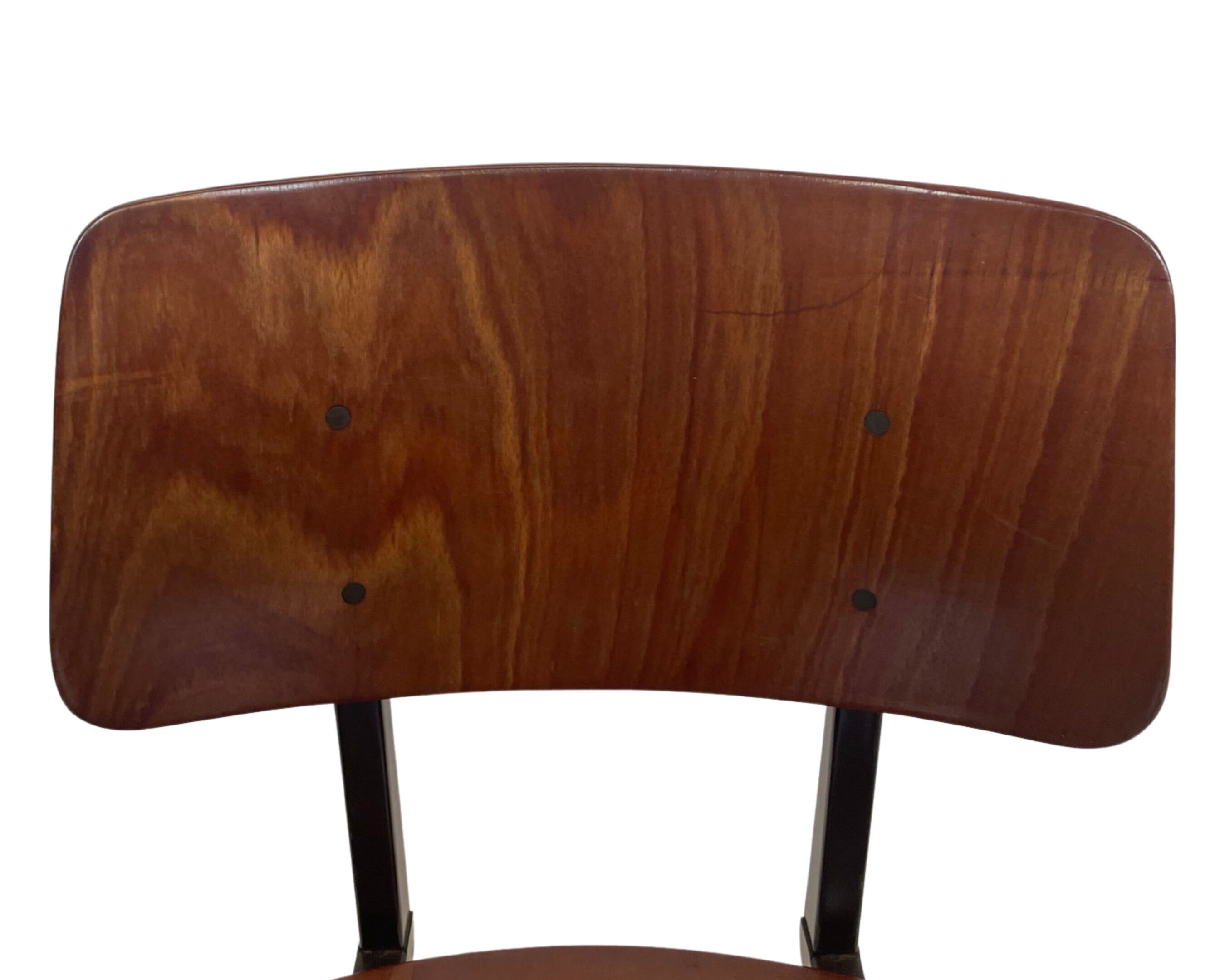 Industrial chair Galvanitas S16 Pagholz Netherlands 60's Design