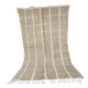 Handmade Beni Ouraine rug in natural wool, size 100 x 200 cm