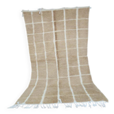 Tapis beni ouraine en laine naturelle fait main taille 100 x 200 cm