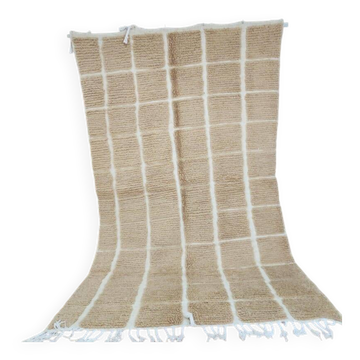 Tapis beni ouraine en laine naturelle fait main taille 100 x 200 cm