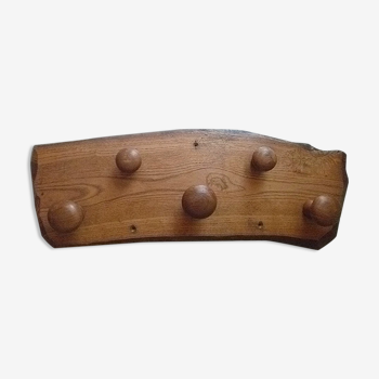 Oak coat rack, vintage