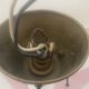 Vintage triangular ceiling light in glass and brass circa 1970s.