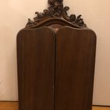 Carved wooden triptych mirror 80x68cm