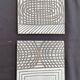 2 Roger Capron tiles – Geometric vintage ceramic