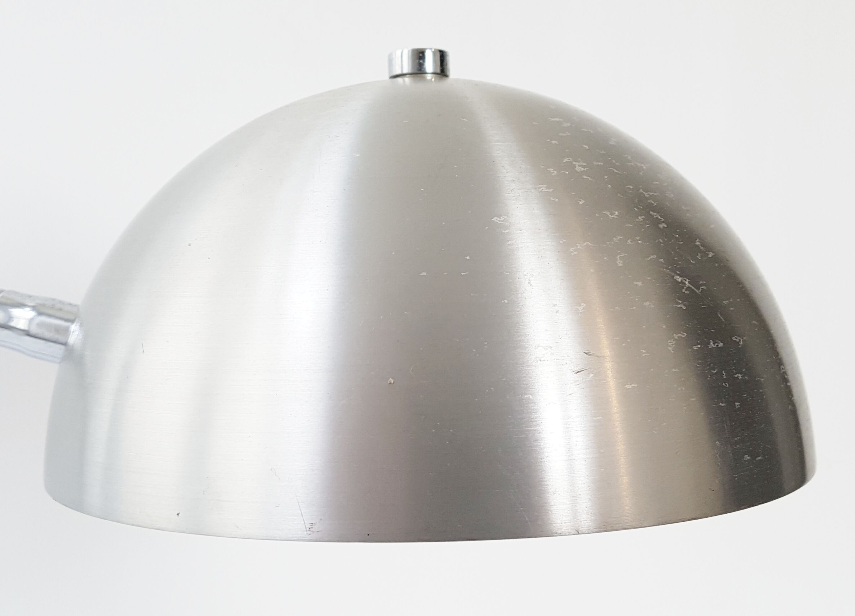 1970 brushed aluminum desk lamp