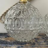 Set of two new electrified vintage globe walkers