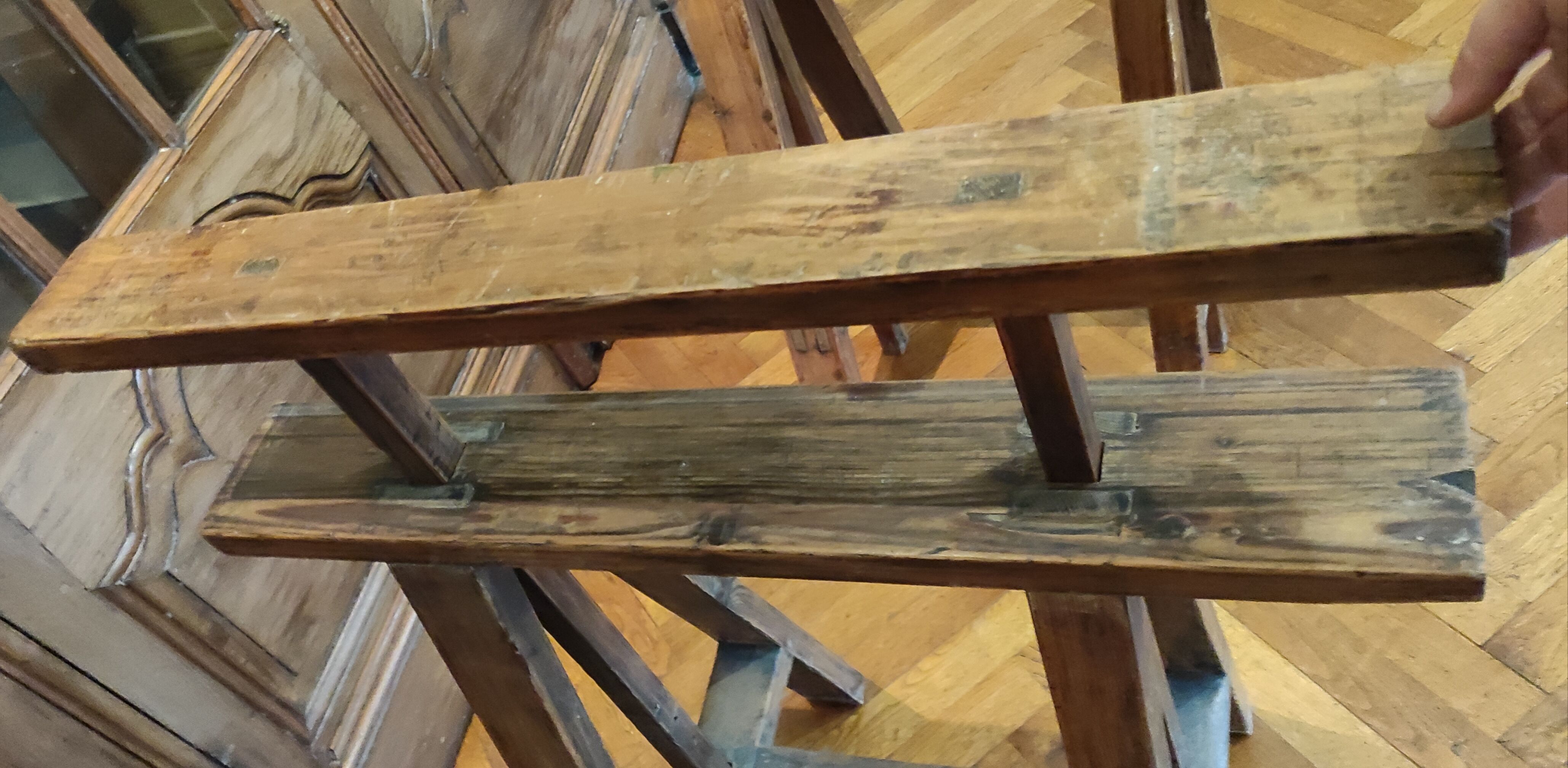 Old architect's table in 3 parts