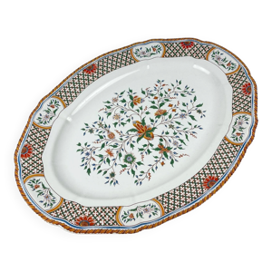 Grand plat ovale Gien