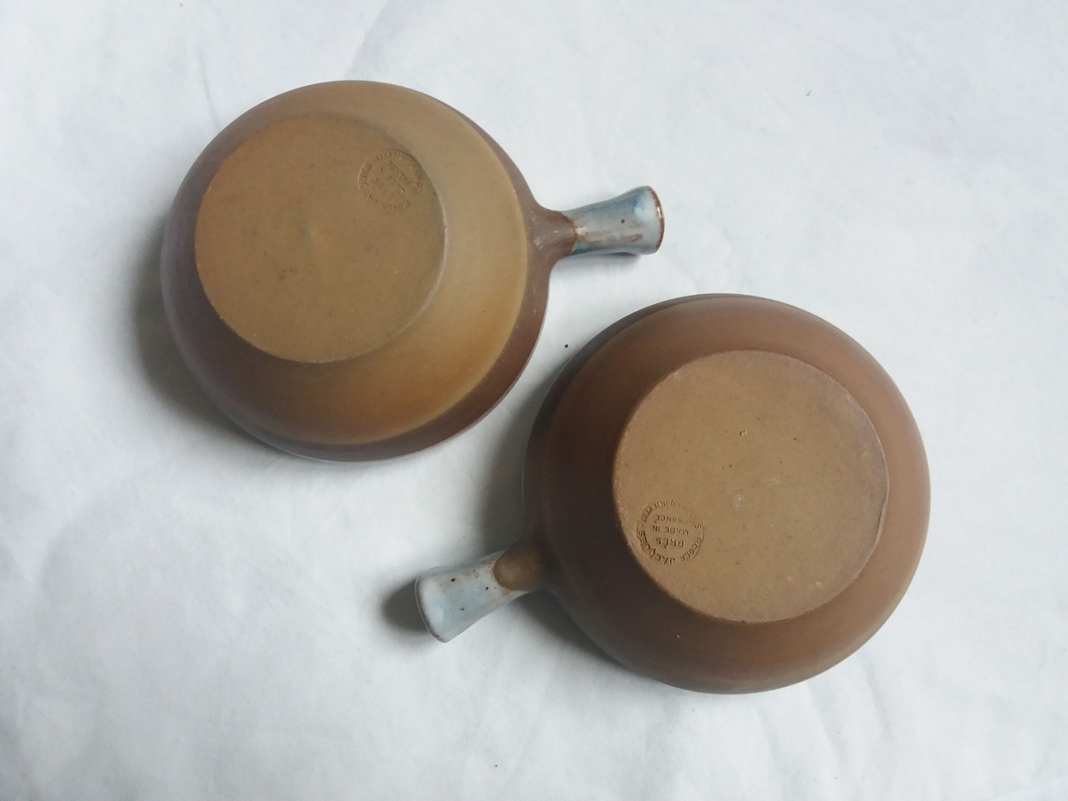 2 stoneware bowls Roger Jacques Saint Amand en Puisaye