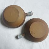 2 stoneware bowls Roger Jacques Saint Amand en Puisaye