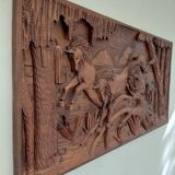 Wooden relief painting