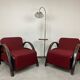 Art Deco style armchairs
