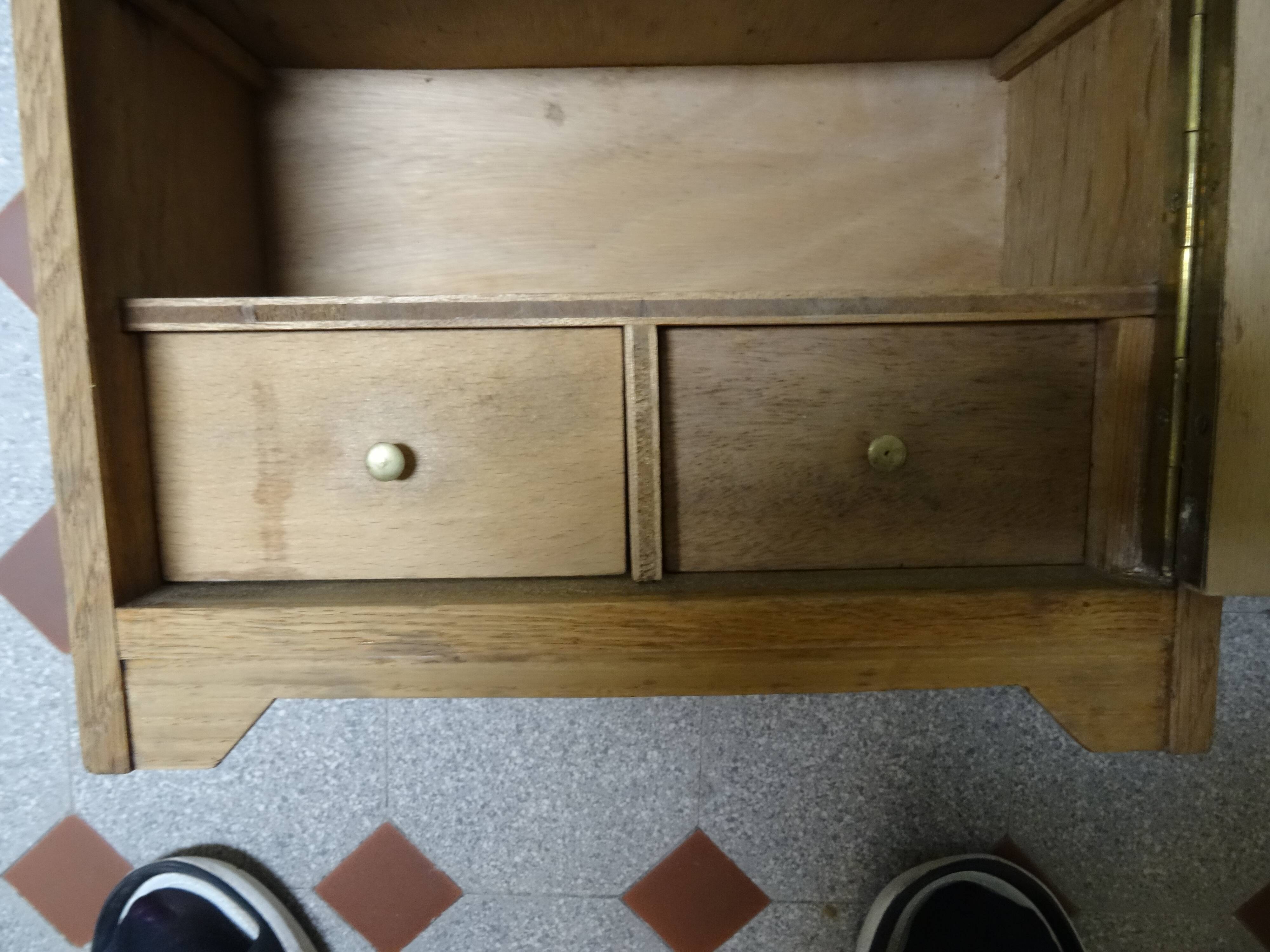 Wooden pharmacy cabinet