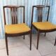 Danish Modern Slat Back Dining Chairs in Rosewood, Set of 2