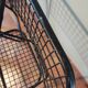 Set of 4 chairs garden foldable metal openwork Italian design Talin vintage black