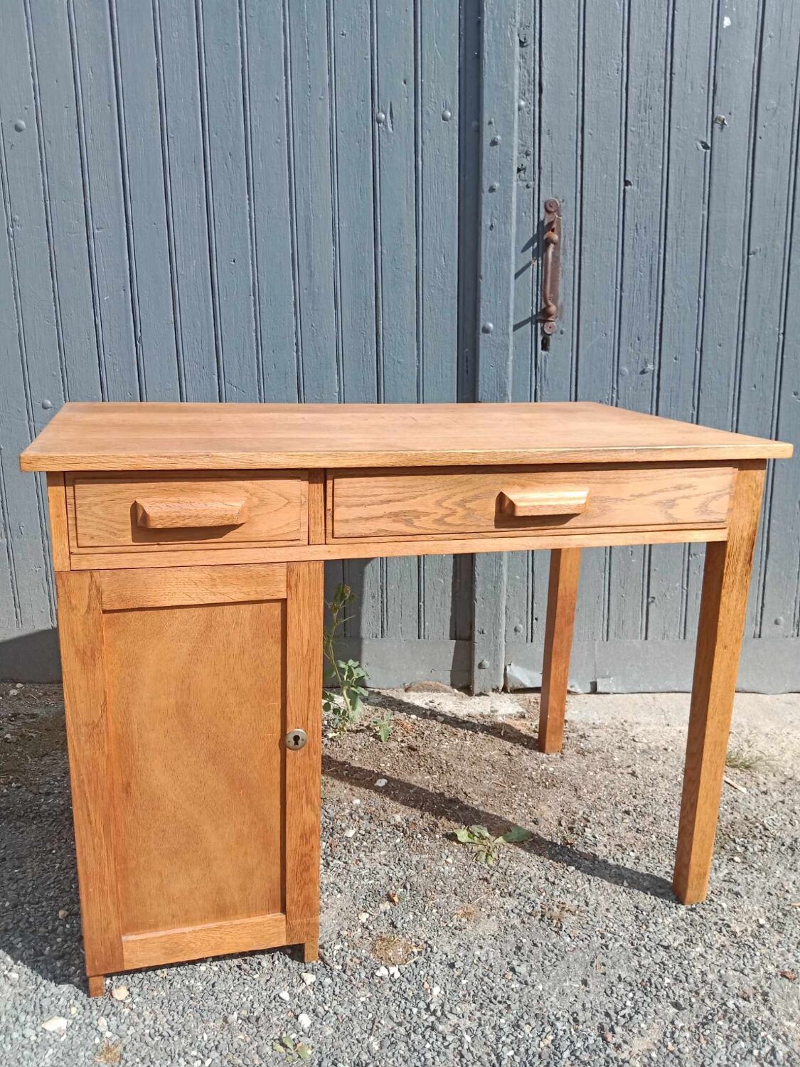 Light oak desk 1950
