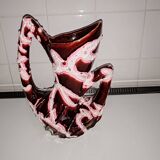 Ancient vase VALLAURIS sea foam fat lava