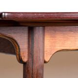 Table de repas extensible danoise en Palissandre, modèle 54 par Gunni Omann