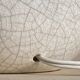 Cracked ceramic ball lamp art deco 1930