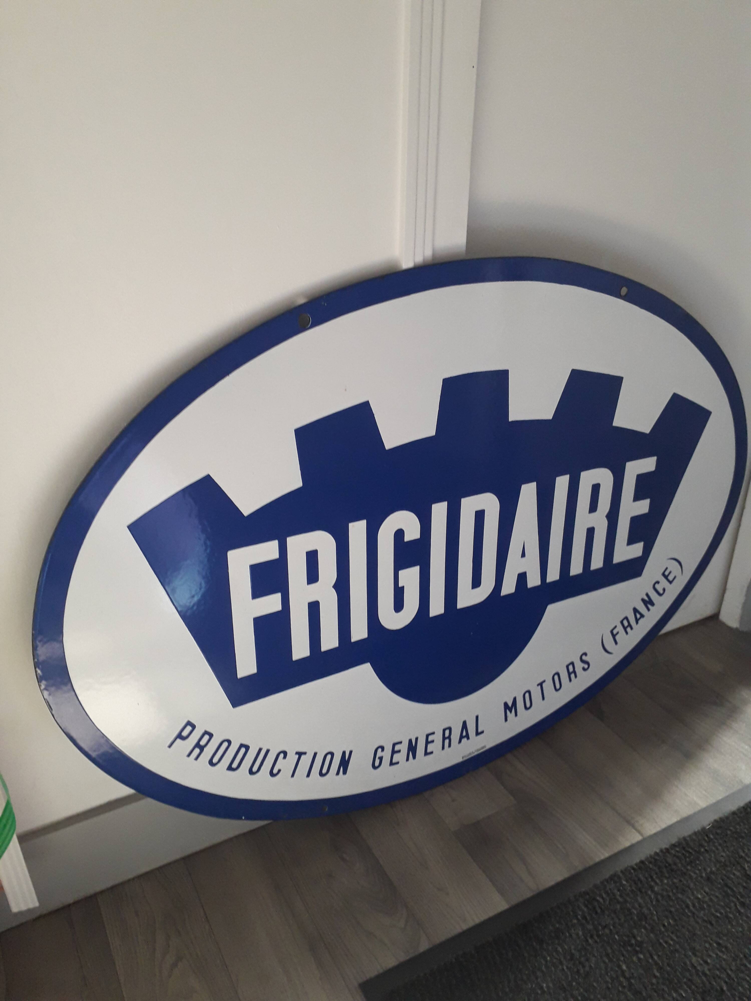 Plaque émaillée Frigidaire