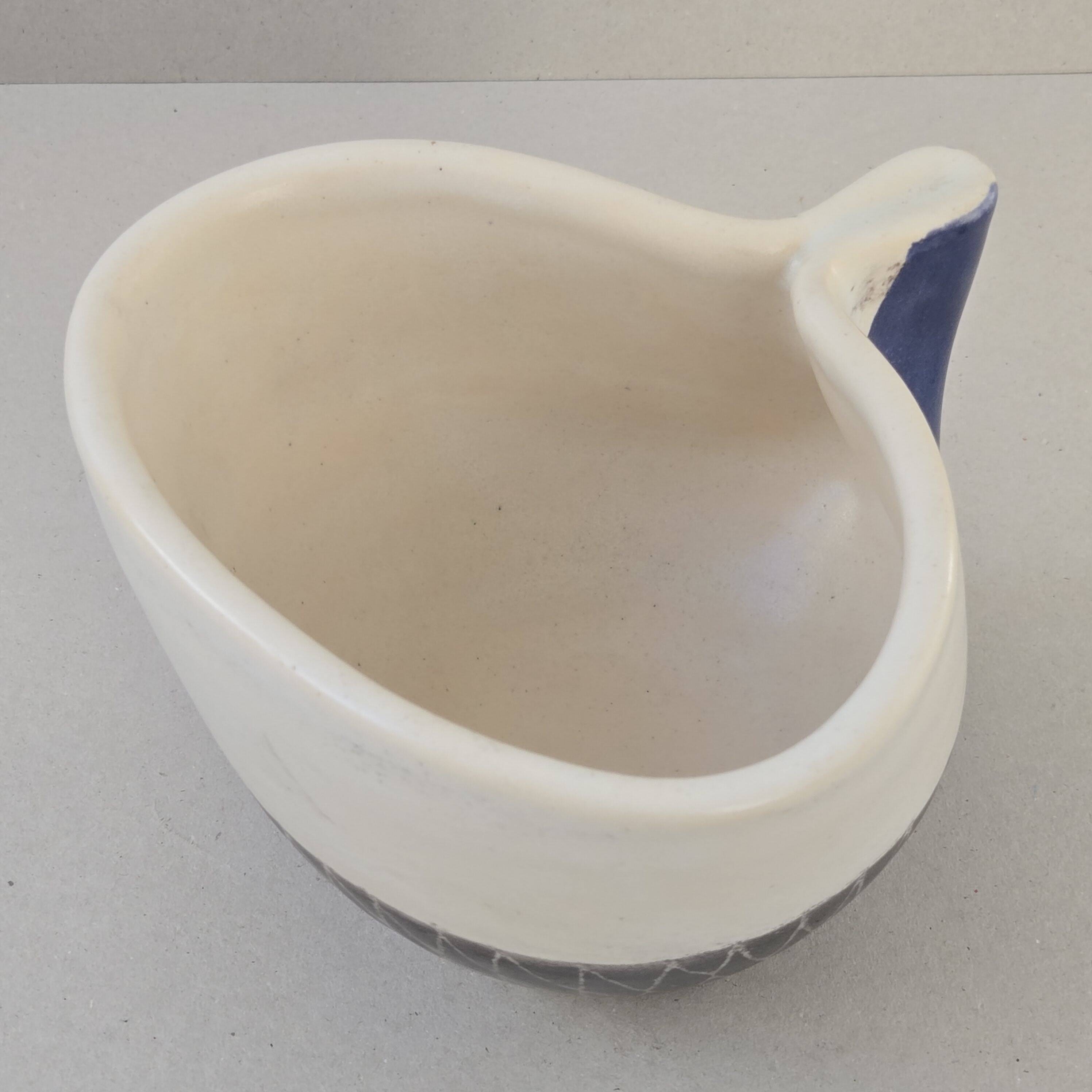 Vintage pinched vase by Mado Jolain, 1950