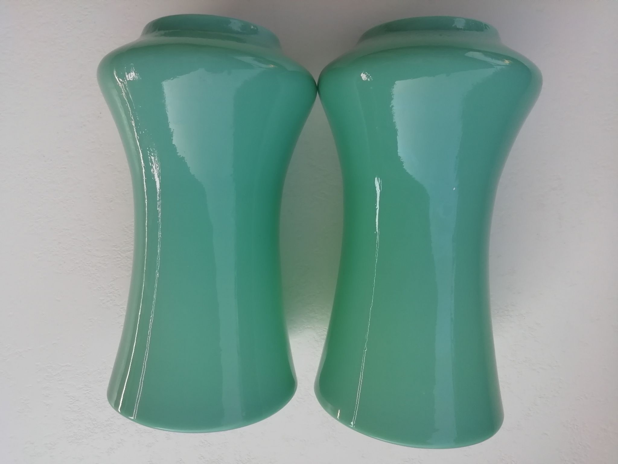 Pair of opaline vases