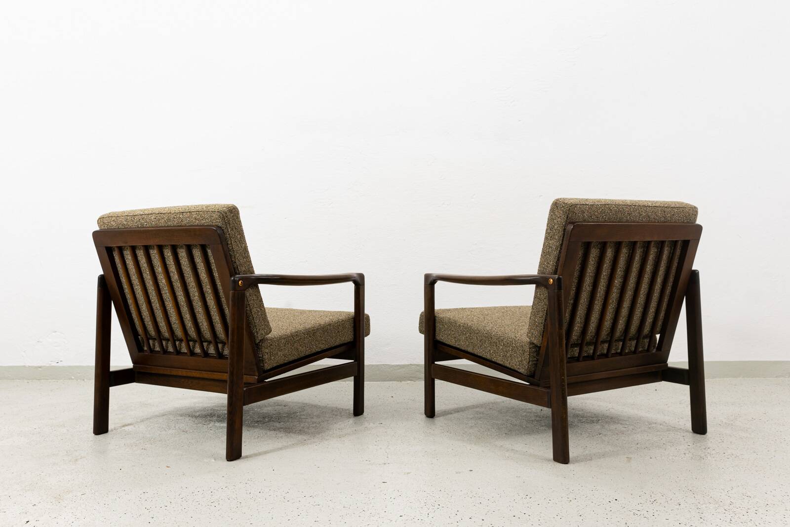 Mid Century Armchairs By Zenon Bączyk, 1960's, Set Of 2